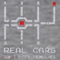 Real Cars Don't Shift Themselves Distressed Drifting Women's Racerback Cropped Tank thumb 2