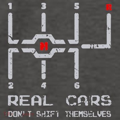 Real Cars Don't Shift Themselves Distressed Drifting Vector Backpack