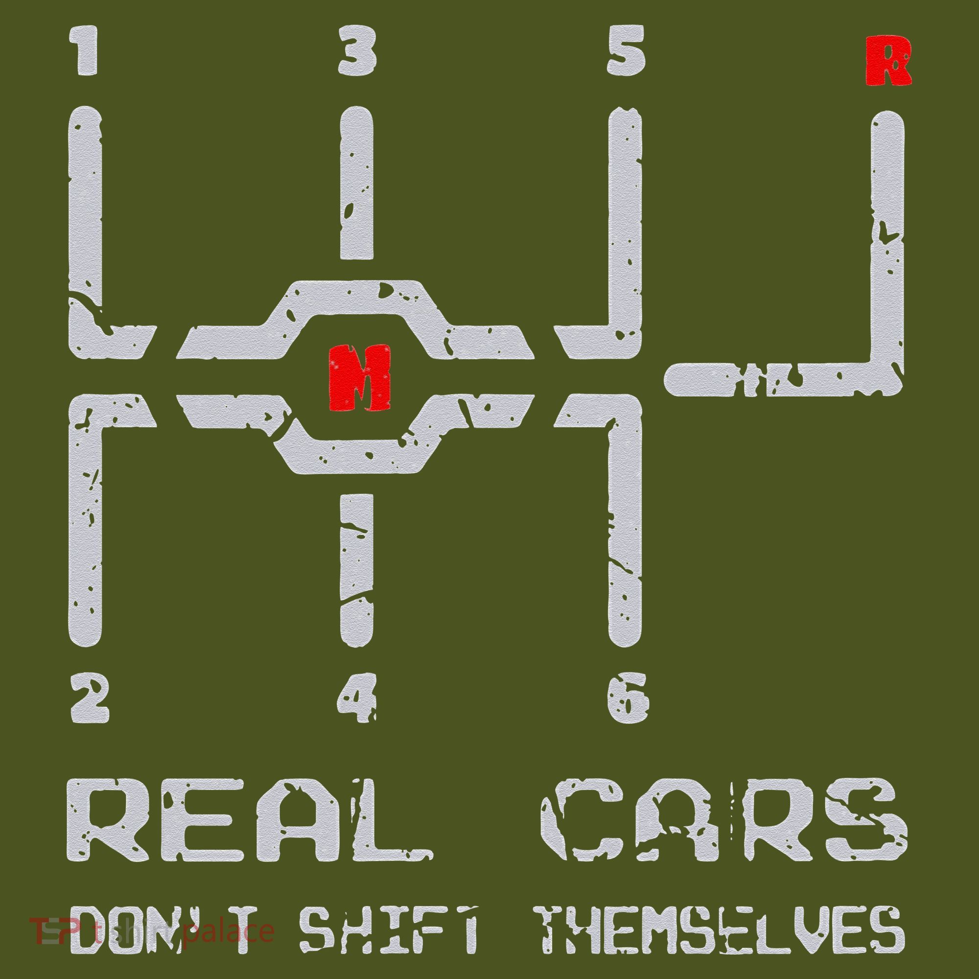 Real Cars Don't Shift Themselves Distressed Drifting The Baniff Cuffed Pom Beanie