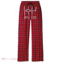 Real Cars Don't Shift Themselves Distressed Drifting Women's Flannel Plaid Pajama Pants thumb 0