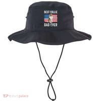 Rough Collie Dad American Flag Collie Dog Lover Owner Funny Bucket Hat thumb 0