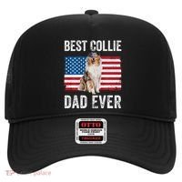 Rough Collie Dad American Flag Collie Dog Lover Owner Funny Hat thumb 0