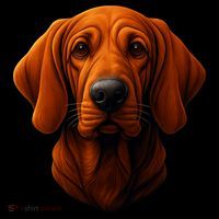 Redbone Coonhound Dog Coaster thumb 2