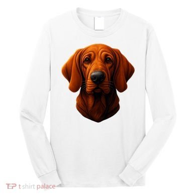 Redbone Coonhound Dog Long Sleeve Shirt