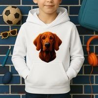Redbone Coonhound Dog Kids Hoodie thumb 2
