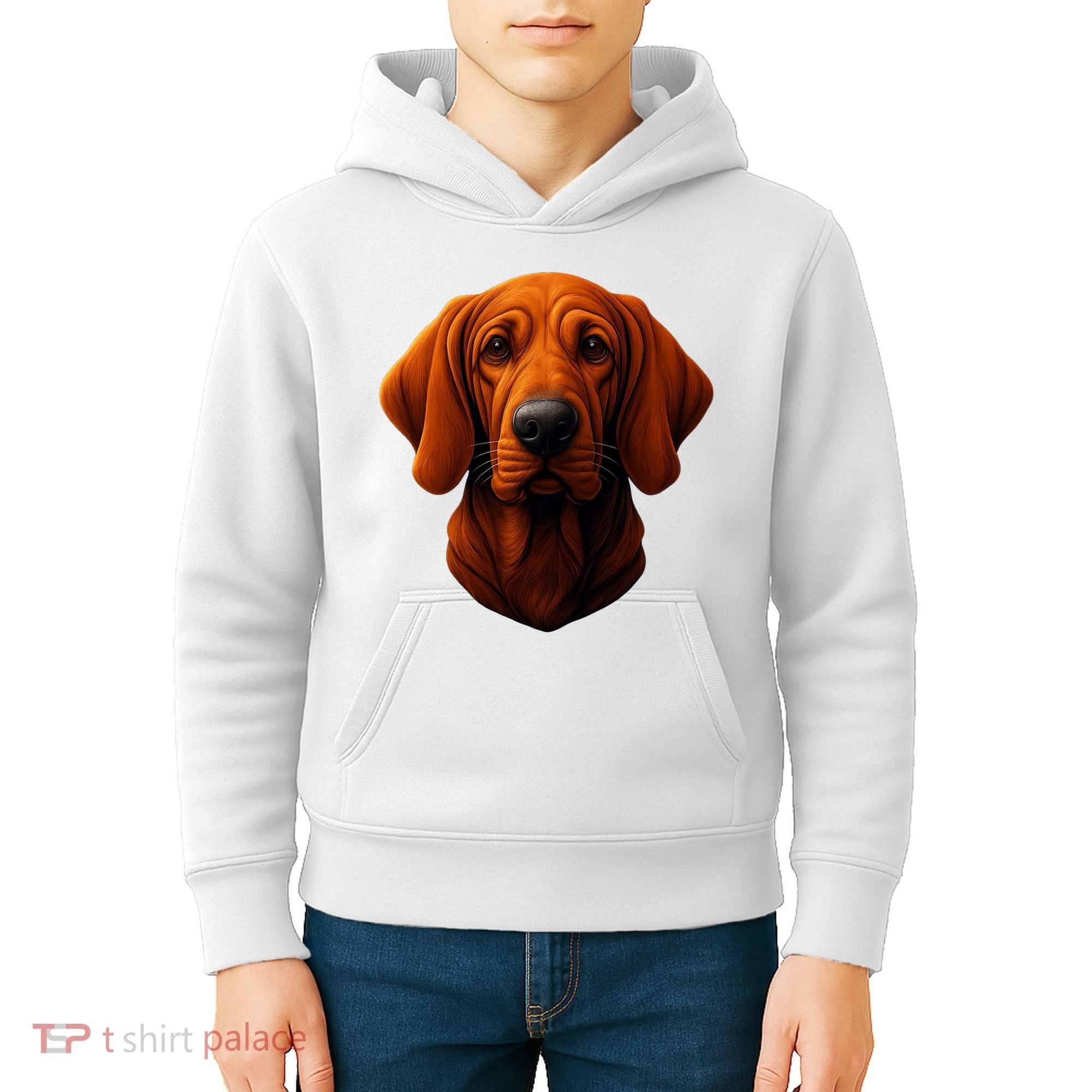 Redbone Coonhound Dog Kids Hoodie