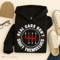 Real Cars Don't Shift Themselves Funny Auto Racing Mechanic  Hoodie thumb 4
