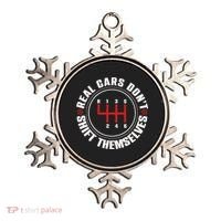 Real Cars Don't Shift Themselves Funny Auto Racing Mechanic  Ornament thumb 0
