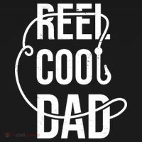 Reel Cool Dad Fishing Lover Gift Button thumb 1