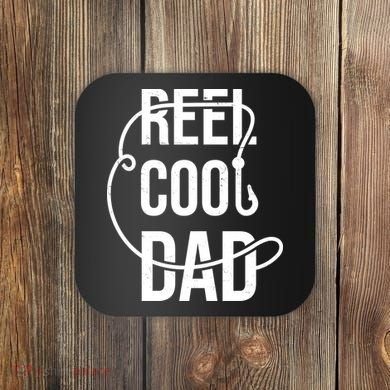 Reel Cool Dad Fishing Lover Gift Coaster
