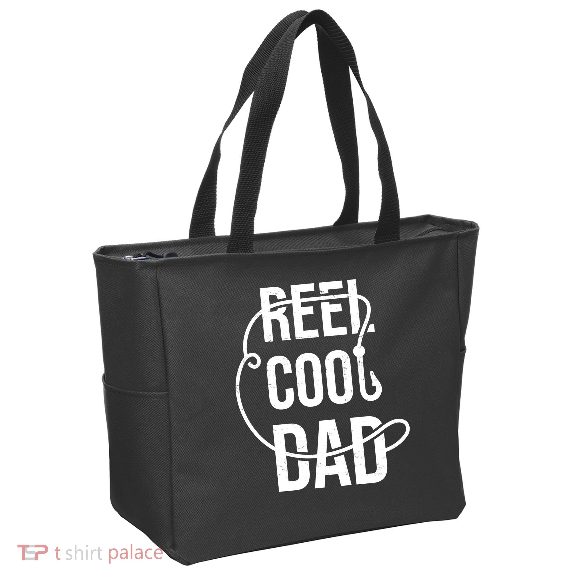 Reel Cool Dad Fishing Lover Gift Tote Bag