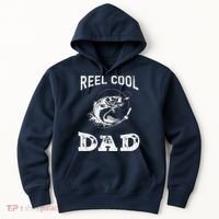 Reel Cool Dad Papa Fisherman Daddy FatherS Day Fishing Gift Hoodie thumb 0