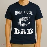 Reel Cool Dad Papa Fisherman Daddy FatherS Day Fishing Gift T-Shirt thumb 3