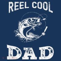 Reel Cool Dad Papa Fisherman Daddy FatherS Day Fishing Gift Polo thumb 2