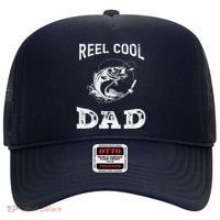 Reel Cool Dad Papa Fisherman Daddy FatherS Day Fishing Gift Hat thumb 0