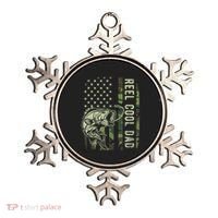 Reel Cool Dad Camouflage American Flag Ornament thumb 0