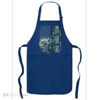 Reel Cool Dad Camouflage American Flag Apron thumb 0