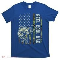 Reel Cool Dad Camouflage American Flag T-Shirt thumb 0