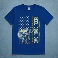 Reel Cool Dad Camouflage American Flag T-Shirt thumb 5