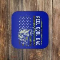 Reel Cool Dad Camouflage American Flag Coaster thumb 0