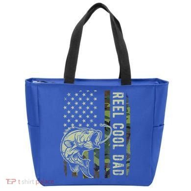 Reel Cool Dad Camouflage American Flag Bag