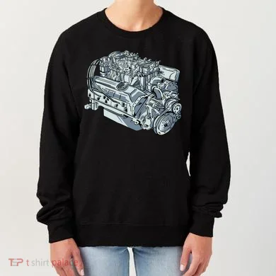 Realistic Car Engine Women's Sweatshirt