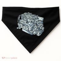 Realistic Car Engine USA-Made Doggie Bandana thumb 0