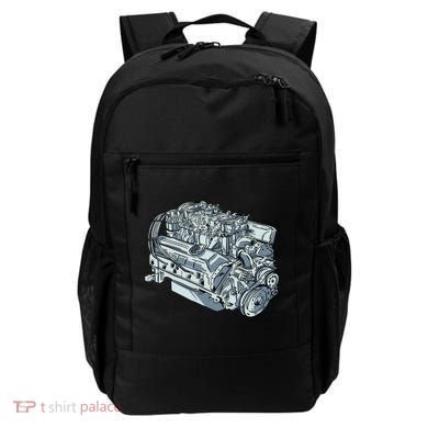 Realistic Car Engine Backpack