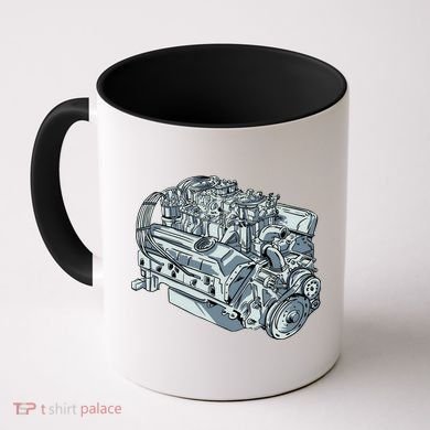 Realistic Car Engine Coffee Mug