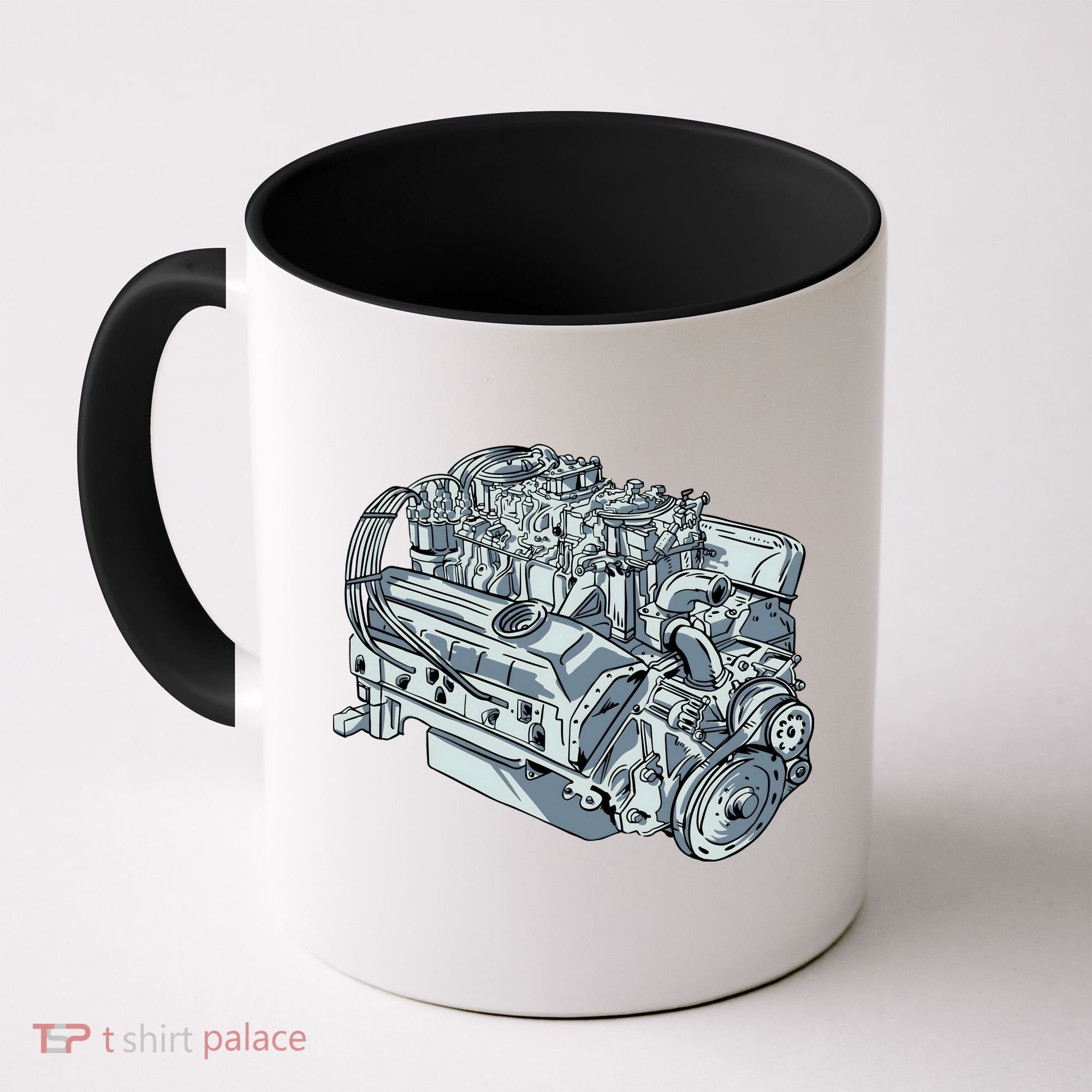 Realistic Car Engine Coffee Mug