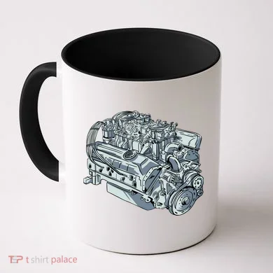 Realistic Car Engine Coffee Mug