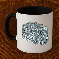 Realistic Car Engine Coffee Mug thumb 2