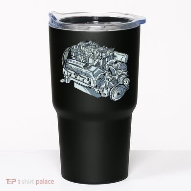 Realistic Car Engine Tumbler