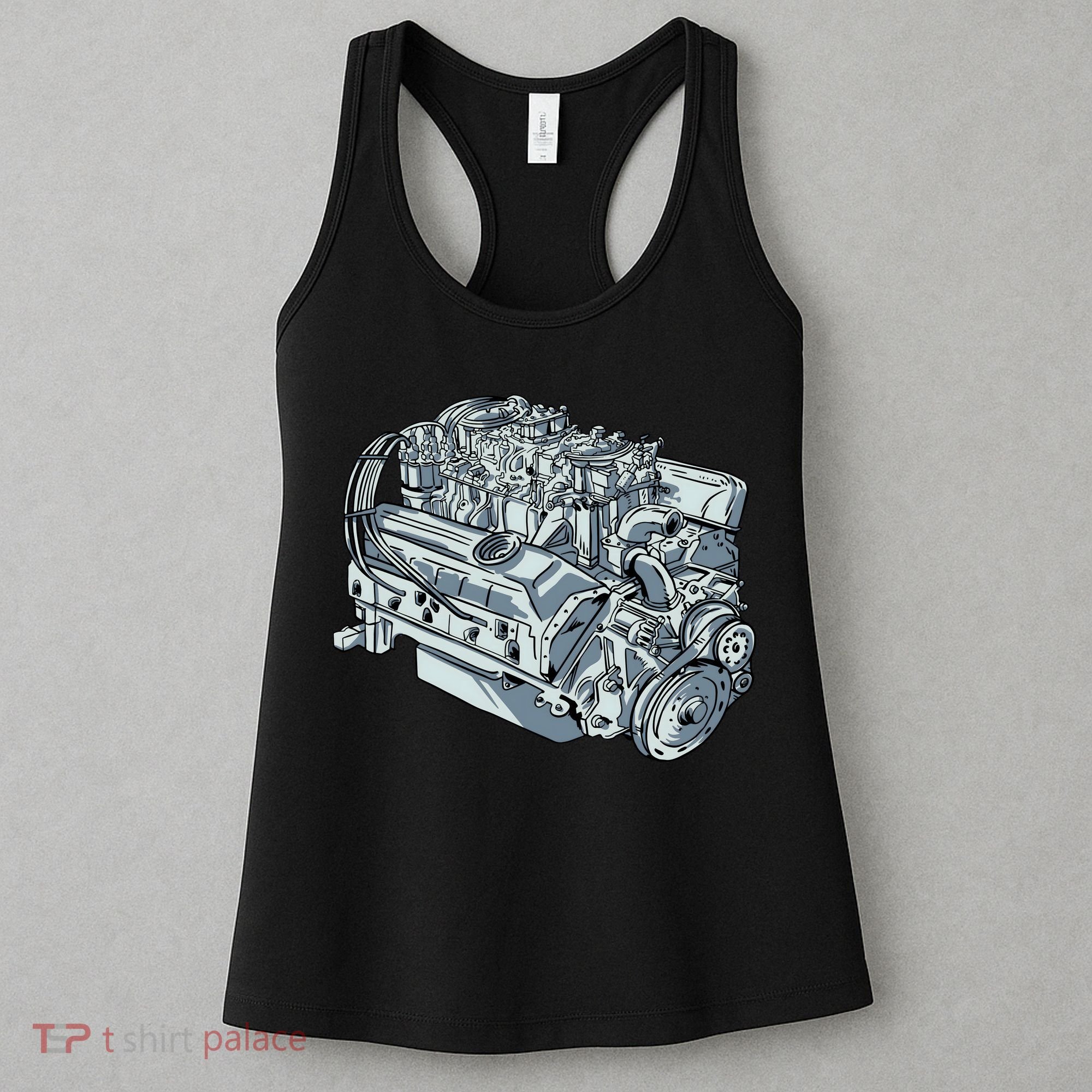 Realistic Car Engine Women's Tank Top