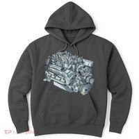 Realistic Car Engine Hoodie thumb 0