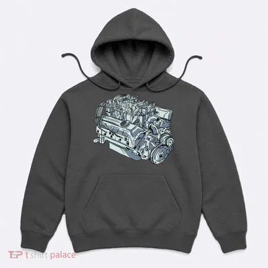 Realistic Car Engine Hoodie