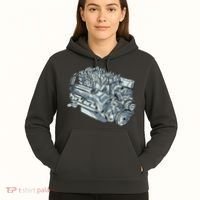 Realistic Car Engine Hoodie thumb 5