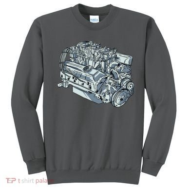 Realistic Car Engine Sweatshirt