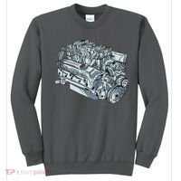 Realistic Car Engine Sweatshirt thumb 0