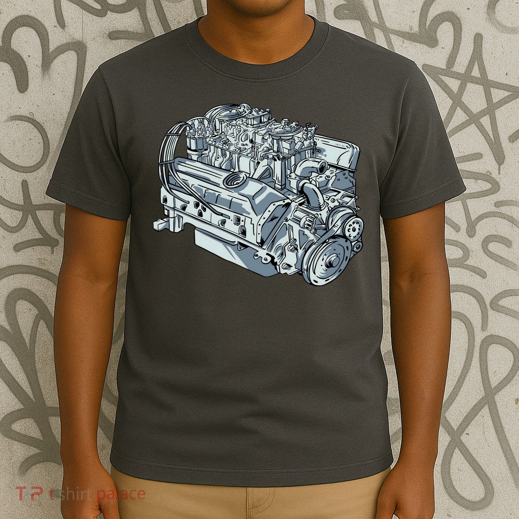 Realistic Car Engine T-Shirt