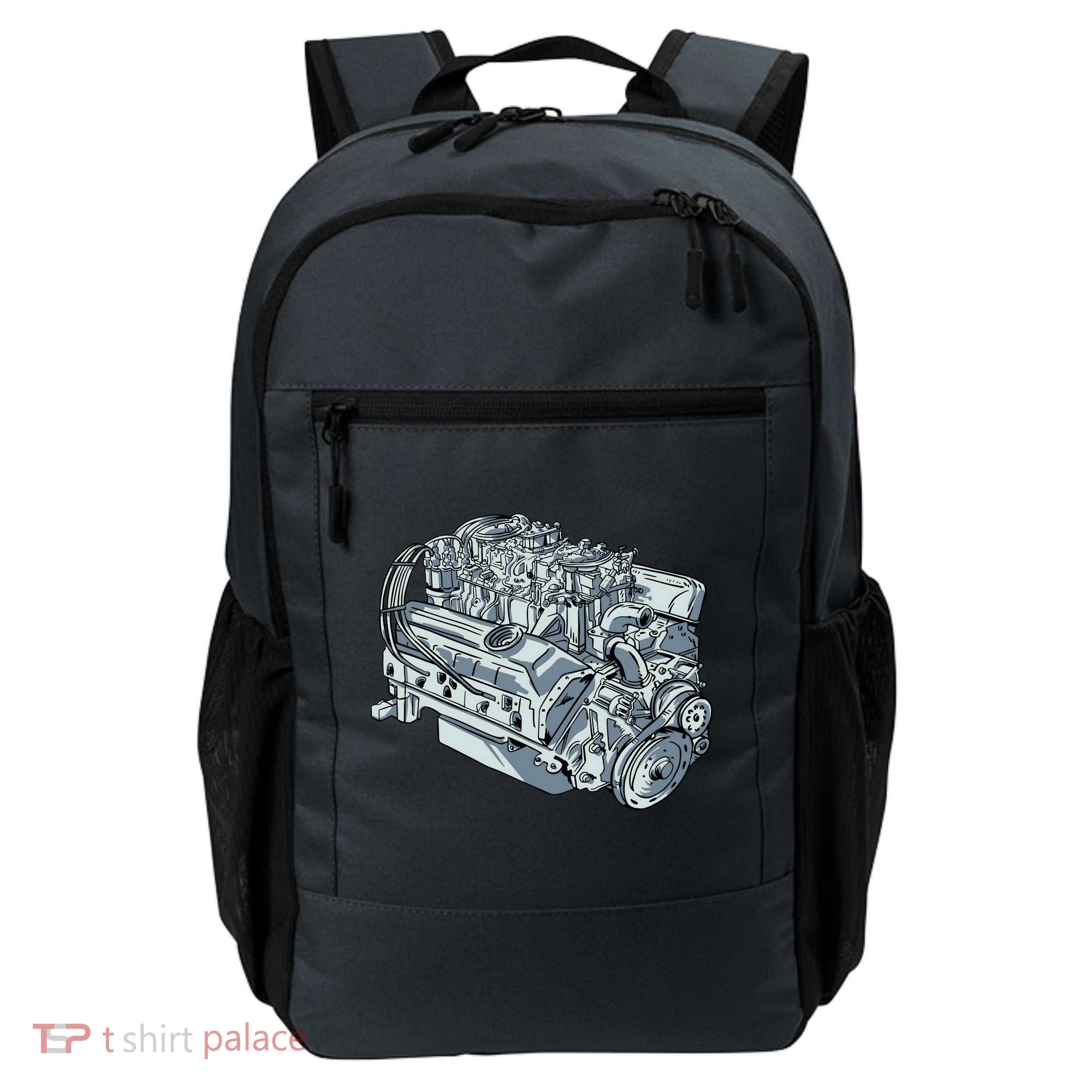 Realistic Car Engine Backpack