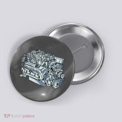 Realistic Car Engine Button
