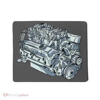 Realistic Car Engine Mousepad