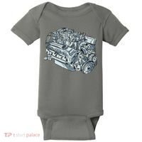 Realistic Car Engine Baby Bodysuit thumb 0