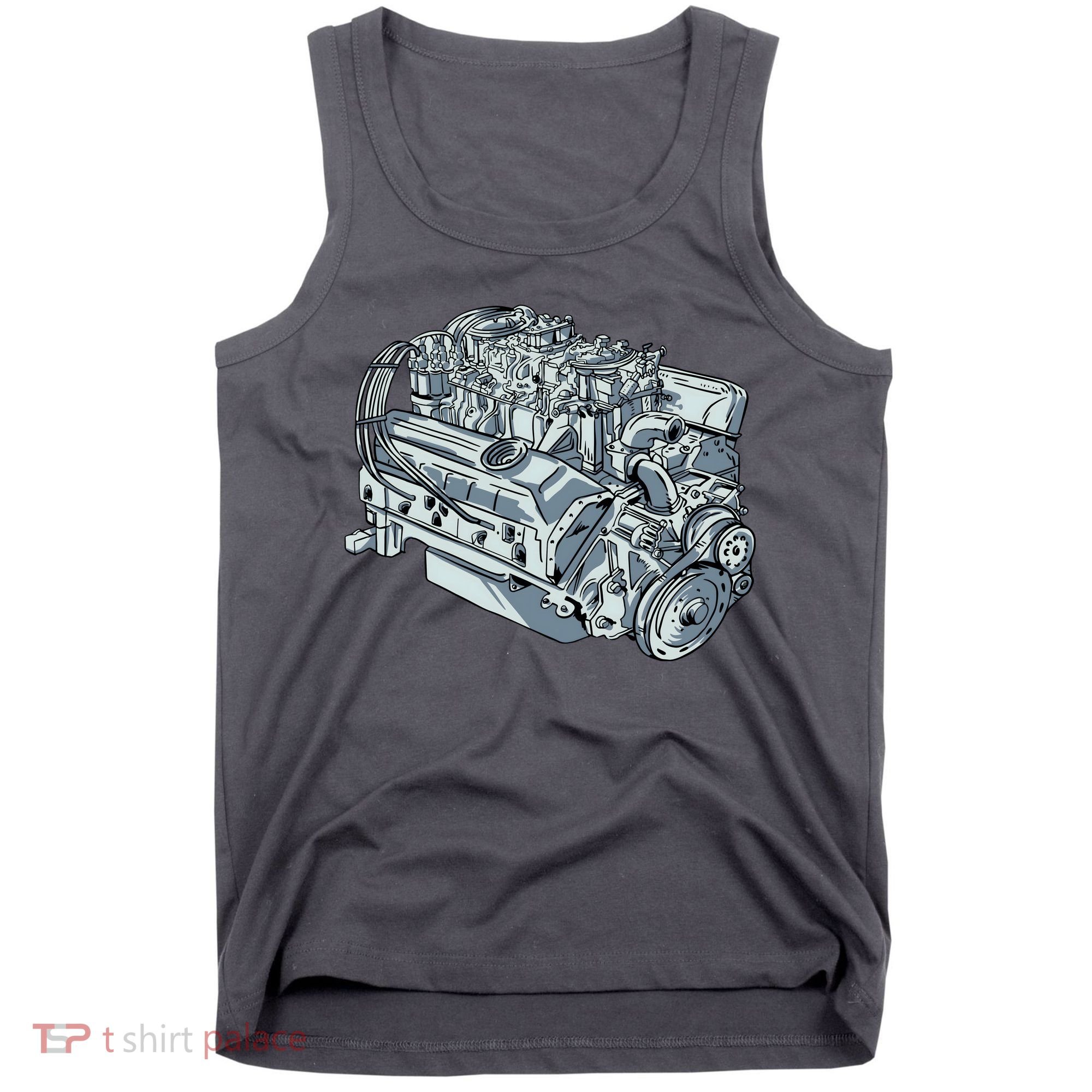 Realistic Car Engine Tank Top