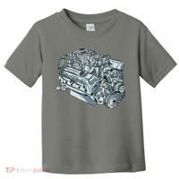 Realistic Car Engine Toddler T-Shirt thumb 0