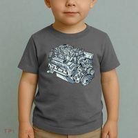 Realistic Car Engine Toddler T-Shirt thumb 2