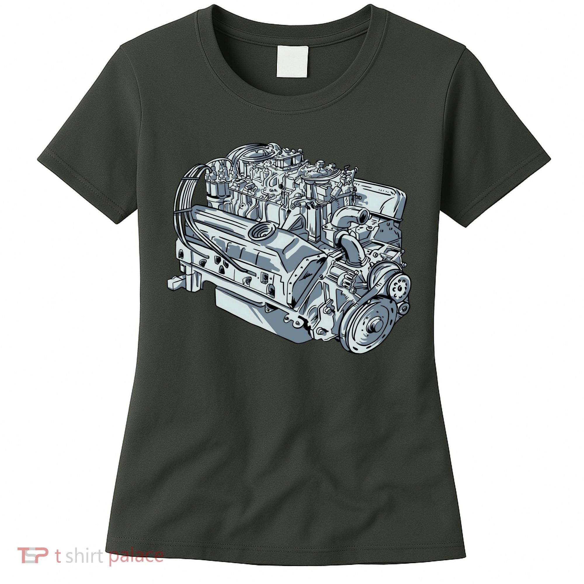 Realistic Car Engine Women's T-Shirt