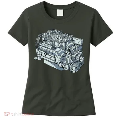 Realistic Car Engine Women's T-Shirt
