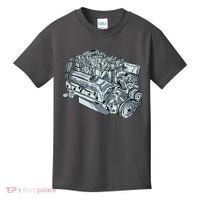 Realistic Car Engine Kids T-Shirt thumb 0